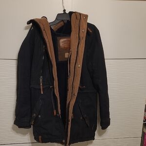 Men's Black and Brown Jacket